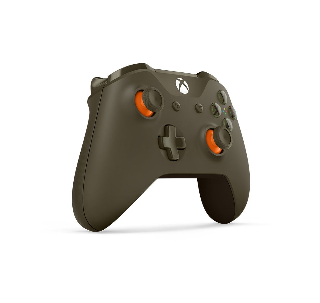 green and orange xbox one controller
