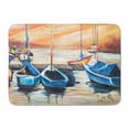 thumbnail image 1 of Carolines Treasures JMK1038RUG Beach View with Sailboats Machine Washable Memory Foam Mat, 1 of 4