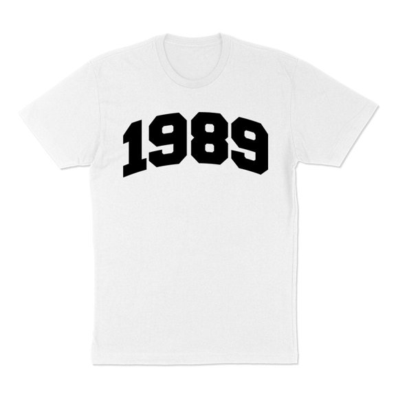1989 College Style Shirt Unisex Large White