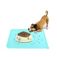 thumbnail image 3 of WALFRONT 4Colors Cat Feeding Mat Silicone Dish Bowl Feed Food Water Placemat Dog Puppy Pet Product, Pet Water Mat, Pet Bowl Mat, 3 of 7