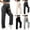 Beige, variant on YUANxueke Women's Maternity Pants Side Ruched Knot High Waist Pants Belly Support Straight Wide Leg Pants,Beige,L
