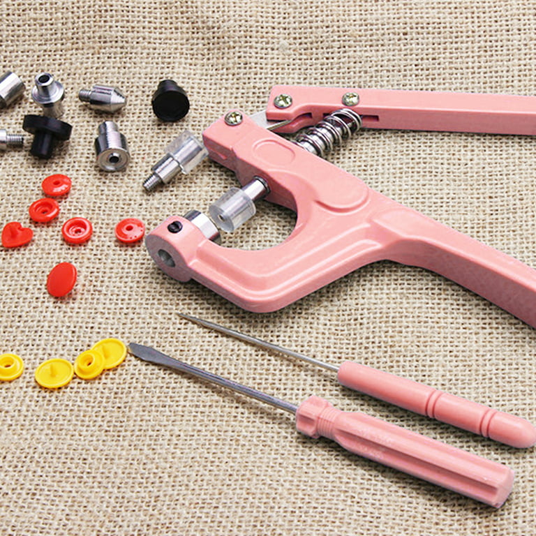 Verlacod 300 Sets DIY Snap Fasteners Kit with Pliers 5 Shapes 25 Colors Resin Snaps and Tool Set Metal Button Snap Fasteners for Baby Children's Clothing Bag