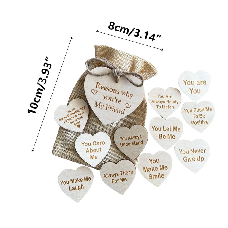 Wovilon Romantic I Love You Gifts For Best Friend, 10 Reasons Why