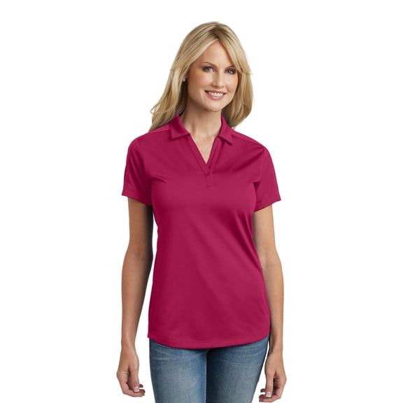 Port Authority Diamond Jacquard Polo (L569) Dark Fuchsia, XL