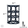 thumbnail image 2 of RRI Goods Contemproray End Table, Glass Top Metal Base Side Accent Table, 2 of 5
