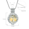 thumbnail image 2 of Personlized Round with Tree of Life Cremation Jewelry for Ashes Holder Urn Necklace Lockets for Human Pet Ashes of Loved One, 2 of 7