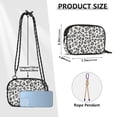 thumbnail image 4 of FORMRS Mini Crossbody Bag for Women Adjustable Shoulder Rope Travel Casual Phone Purse, Gray Leopard Pattern, 4 of 7