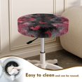 thumbnail image 4 of Chririnla Polyester Bar Stool Cushion Slipcovers for Home Bathroom, Washable Soft Round Stool Chair Covers, Halloween Bat Web Pattern, 4 of 6
