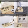 thumbnail image 5 of Vsdgher Vintage Bird print Flannel Anti-Slip Floor Mat Comfort Mat Floor Carpet for Decor, Non-Slip, Home, Office, Laundry, Durable, 5 of 5