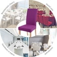 thumbnail image 6 of SEARCHI 2 Pack  Removable Washable  Dining Chair  Cover Seat Slipcover , Dining ,,, 6 of 7