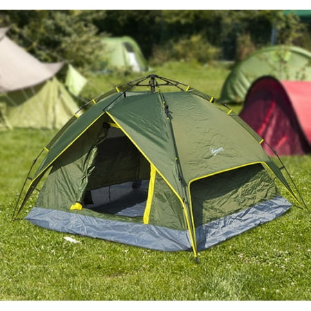 Large 4-Person Instant Tent Shelter with Removable Rainfly- 7.5' x (Best Large Instant Tent)