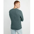 thumbnail image 3 of Hanes Originals Men's Long Sleeve Henley T-Shirt, Sizes S-3XL, 3 of 5