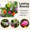 thumbnail image 3 of Artificial Spring Summer Front Door Wreath with Hello Sign, 24 Inch Pink Rose and Peony Floral Wreath with Greenery for Indoor Outdoor Farmhouse Home Decor, 1 Pack Pink, 3 of 8