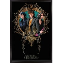 Fantastic Beasts: Crimes Of Grindelwald - Trio Wall Poster, 14.725" x 22.375", Framed