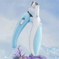 thumbnail image 5 of Cortauñas para mascotas con luz LED, tijeras para el cuidado de las uñas de mascotas, para perros, gatos y animales pequeños, recortador de uñas, utensilios para mascotas, color azul., 5 of 5