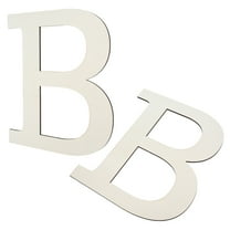 Masteelf 2pcs Large Wood Letter B Unfinished Paintable Wooden Letters for DIY Projects Blank Wooden Alphabet for Wall Decoration