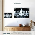 thumbnail image 4 of Elephant Stock Chandelier Wall Art - Horizontal Canvas Wall Art - Lobby Wall Decor - Decor Elements Canvas - Black And Blue Decor By Norman Wyatt Jr. - 12" x 8", 4 of 8