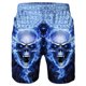 thumbnail image 2 of De Pantalones cortos informales para hombre, con estampado 3D, para playa, trabajo, informales, 2 of 2