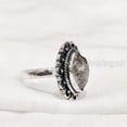 thumbnail image 5 of Natural Herkimer Diamond Ring, Rough Herkimer Diamond Ring, Birthstone, Bohemian Ring, 925 Sterling Silver, Womens Ring, Christmas, Thanksgiving, Handmade, Statement Jewelry, Rough Gemstone Jewelry, 5 of 5