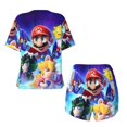 thumbnail image 5 of Lsque Mario Women's Short-Sleeved Pajama Set - 2 Piece Soft and Lightweight Sleepwear Set-Large, 5 of 9