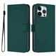 thumbnail image 2 of For iPhone 15 Pro Max Case Solid Color Wallet Leather Phone Cover with Strap - Nude, 2 of 5