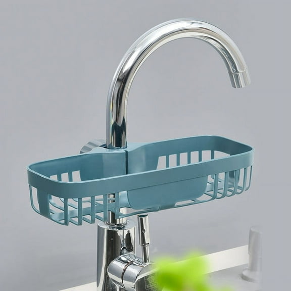 Dish Drying Rack,Sink Sponge Rack Stand Kitchen Faucet Storage Rack Sponge And Towel Rack Drain Basket Home Kitchen Cleaning Tools