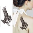 thumbnail image 1 of Etiqueta Engomada Del Tatuaje Temporal Kit de pegatinas de arte colorido tatuaje impermeable 3D águila para niños niñas pareja amante Sywqhk Libre de BPA, 1 of 4