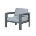 thumbnail image 2 of Pemberly Row Outdoor Arm Chair with Aluminum Metal Frame - Gray, 2 of 5