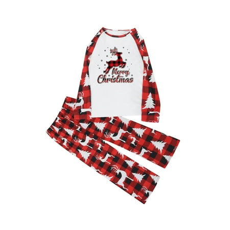 

SBYOJLPB Parent Child Outfit Christmas Baby Kids Child Printed Top+Pants Family Matching Pajamas Set Clearance