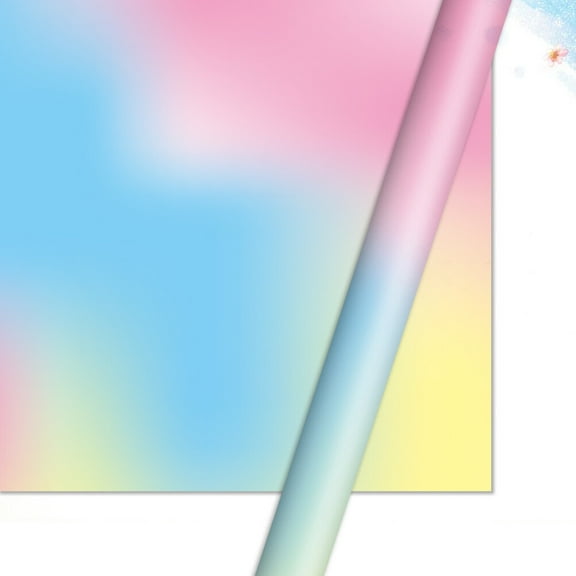 WHAMVOX 10 Pcs Gradient Color Gift Wraps Festival Party Gift Wrapping Paper Party Favors Paper Wrappers for Birthday Wedding Party (70x50cm)