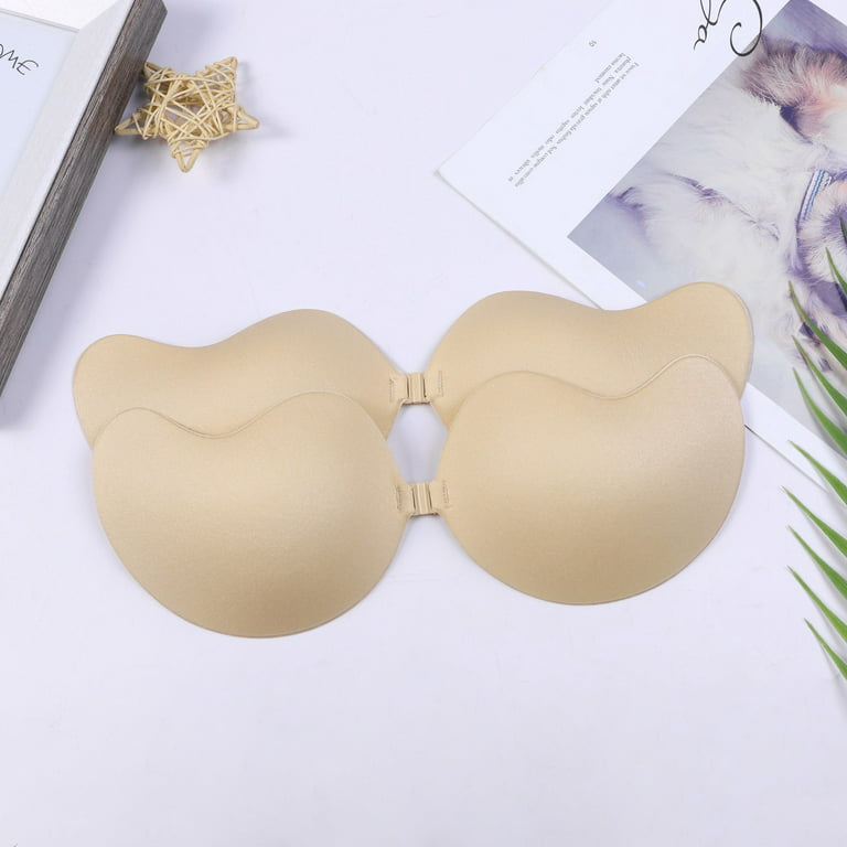 queensecret Adhesive Bra, Sticky Silicone Invisible Push Up Strapless  Reusable Bra (F) Beige, Beige, F : : Clothing, Shoes & Accessories