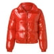 thumbnail image 2 of Chaqueta de algodón de otoño e invierno, chaqueta corta de algodón de mujer de metal brillante europeo y americano, 2 of 6