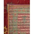thumbnail image 3 of Unique Loom Outdoor Traditional Collection Area Rug - Vinatge (5' 3" x 8' Rectangle Red Green Blue/Ivory), 3 of 9