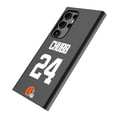 thumbnail image 2 of Keyscaper Nick Chubb Black Cleveland Browns Galaxy Magnetic Bump Case, 2 of 7