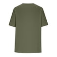 thumbnail image 5 of Women Linen Tops Short Sleeve Dressy Casual V Neck Shirts 2026 Summer Business Work Blouses Outfits Clothing Linen Tops For Women Summer, 5 of 5