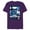 Purple, variant on Marvel Guardians of the Galaxy Volume 3 Tri-Color Panels - Short Sleeve Blended T-Shirt for Adults - Customized-Dark Heather