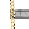 thumbnail image 6 of 14K Yellow Gold 8mm Solid Plain Curb Cuban Chain Link Necklace 20 Inches, 6 of 7