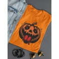 thumbnail image 3 of Dancing Skeleton Pumpkin Halloween Graphic - Women's T-shirt, 3 of 4