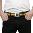 thumbnail image 3 of Buckle-Down Belt, Seatbelt Buckle Belt, Rasta, Youth 22 to 32 Inches, 3 of 9
