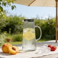 thumbnail image 4 of Apmemiss Clearance European-Style Concise Water Bottle Exquisite Heat-Proof Tea Pot with Lengthway Striped Large-Capacity Water Bottle for the Living Room, 4 of 6