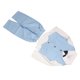 thumbnail image 5 of Conjunto de traje para niño, camisa de manga larga, pantalón, chaleco, estampado de rayas, pajarita, ropa de caballero, trajes azules 100, 5 of 14
