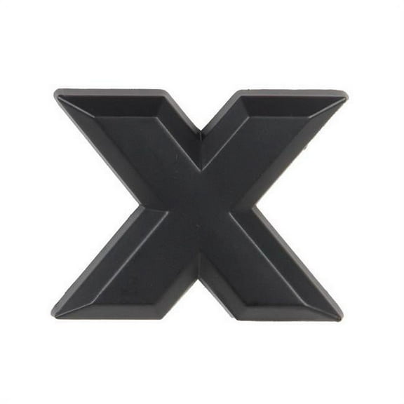 Pilot IP-555XMB 2.5 in. Automotive Emblem Letter X, Matte Black