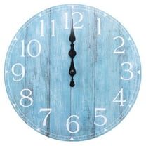 Wall Clock,10 Inch Teal Silent Non-Ticking Kitchen Clock Decor, Country Retro Deco G11677