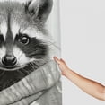 thumbnail image 3 of Orinice Raccoon Bathroom Decor Set Colorful Luxurious Graphic Print Polyester Fabric Fashion with Hooks Shower Curtain Washable Multi Size Waterproof Shower Curtain for Bathroom 60x72, 3 of 7