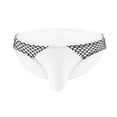 thumbnail image 3 of Mens Underpants Adult Male Briefs Large Pouch Mens Sexy Low Waists Underpants Lace Triangular Solid Color Fashion Underwear Short Spring Clothes(White,M), 3 of 6