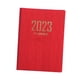 thumbnail image 3 of Agenda A7, planificador diario mensual y semanal 2023, doble cara de cuero sintético. Rojo, 3 of 9