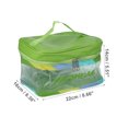 thumbnail image 2 of 1 Pc Women Portable Square Makeup Bag for Vacation Camping Business Travel, Green, 2 of 4