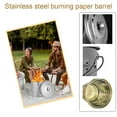 thumbnail image 3 of Stainless Steel Outdoor Incinerator with Sealed Lid and Handle for Garden, Camping, and Farm Waste Disposal, 3 of 7
