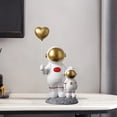 thumbnail image 2 of Figura de astronauta padre-hijo, estatua, escultura, adorno, estatua de astronauta, regalo para niños, sala de estar, dormitorio, decoración de fiestas 15x26cm, 2 of 8