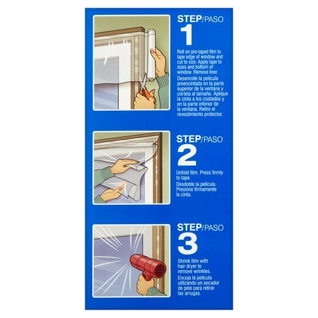 Duck Roll-On Plastic Window Insulation Film Kit, Indoor, 84 in. x 112 in.